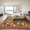 thumbnail image 3 of ODIKA 8'x10' Machine Washable Non-Slip Area Rug, Southwestern Green High Traffic Rug with Pad, Green, 1049669, 3 of 8