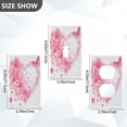 thumbnail image 2 of Light Switch Cover Switch Plate Outlet Cover Plug Cover for Electrical Toggle Switch Floral Heart with Pink Glitter, 2 of 6