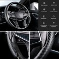 thumbnail image 5 of Universal de fibra de carbono protector para volante de coche segmentado protector para volante de coche para 35-40cm volante Spinner, 5 of 5