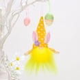 thumbnail image 2 of Kearding Colgante de Pascua, fiesta temática, vacaciones, colgante, muñeca sin rostro, decoración de temporada, escaparate, adorno Kits de decoración para fiestas Amarillo, 2 of 6