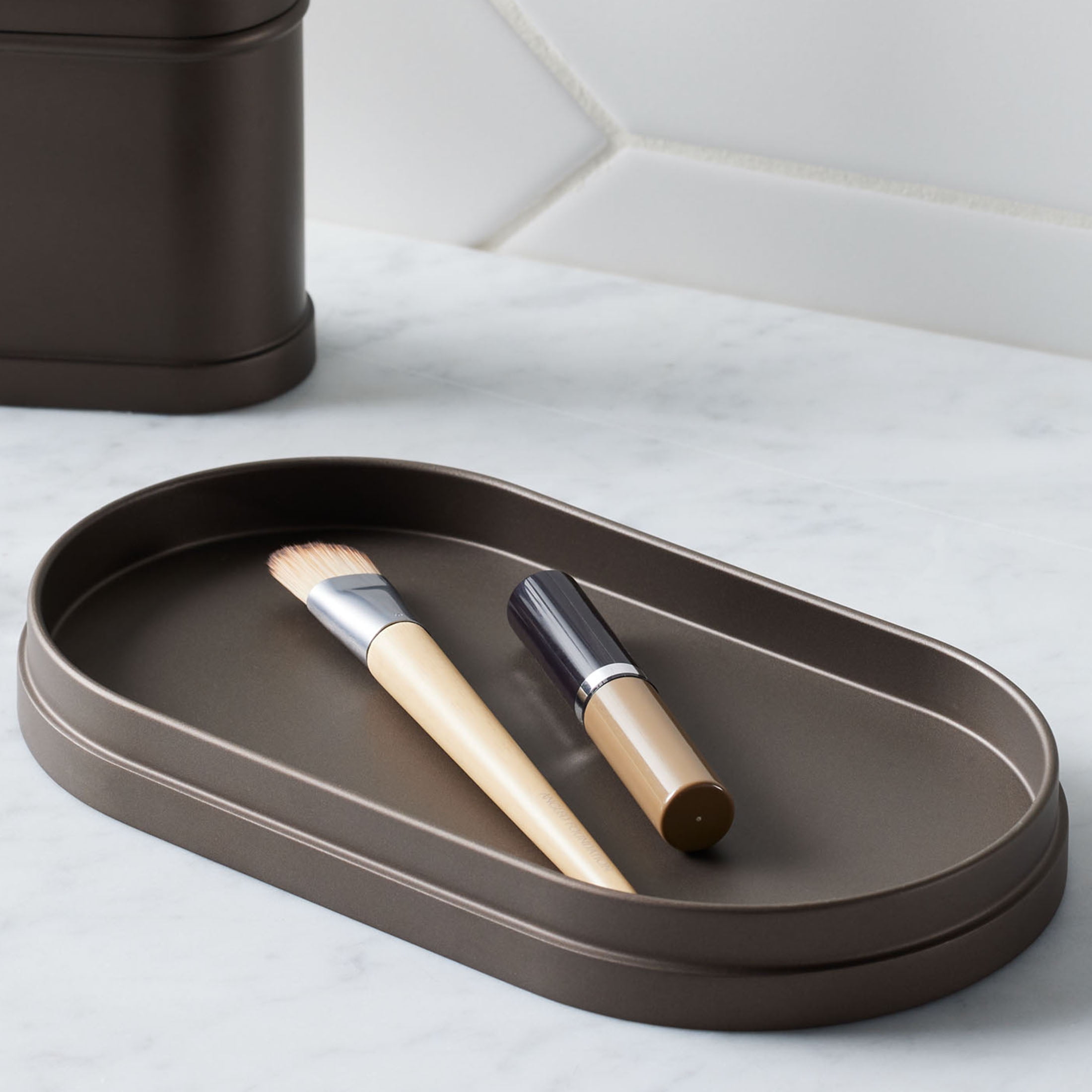 (3 pack) Better Homes & Gardens Bronze Metal Accessory Tray