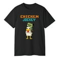 thumbnail image 3 of Chicken Jockey Zombie Pixel Art Zombie Gamer Funny T-Shirt, 3 of 5
