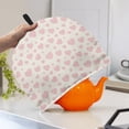 thumbnail image 3 of HELLHERO 1Pcs Teapot Cover Thermal Insulation Teapot Dust Cover for Creative Gifts, Pink Heart Pattern, 3 of 8
