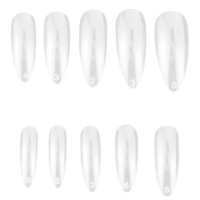 EeaseCA 600 Pcs Embouts d'Ongles Artificiels Forme Goutte d'Eau Ongles Pleine Couverture Faux Ongles