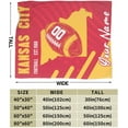 thumbnail image 5 of Custom Kansas City Blanket Gifts for Men Women Personalized Fans Add Name and Number Throw Blankets, 30" X 40",40" X 50", 50" X 60", 60" X 80", 5 of 6