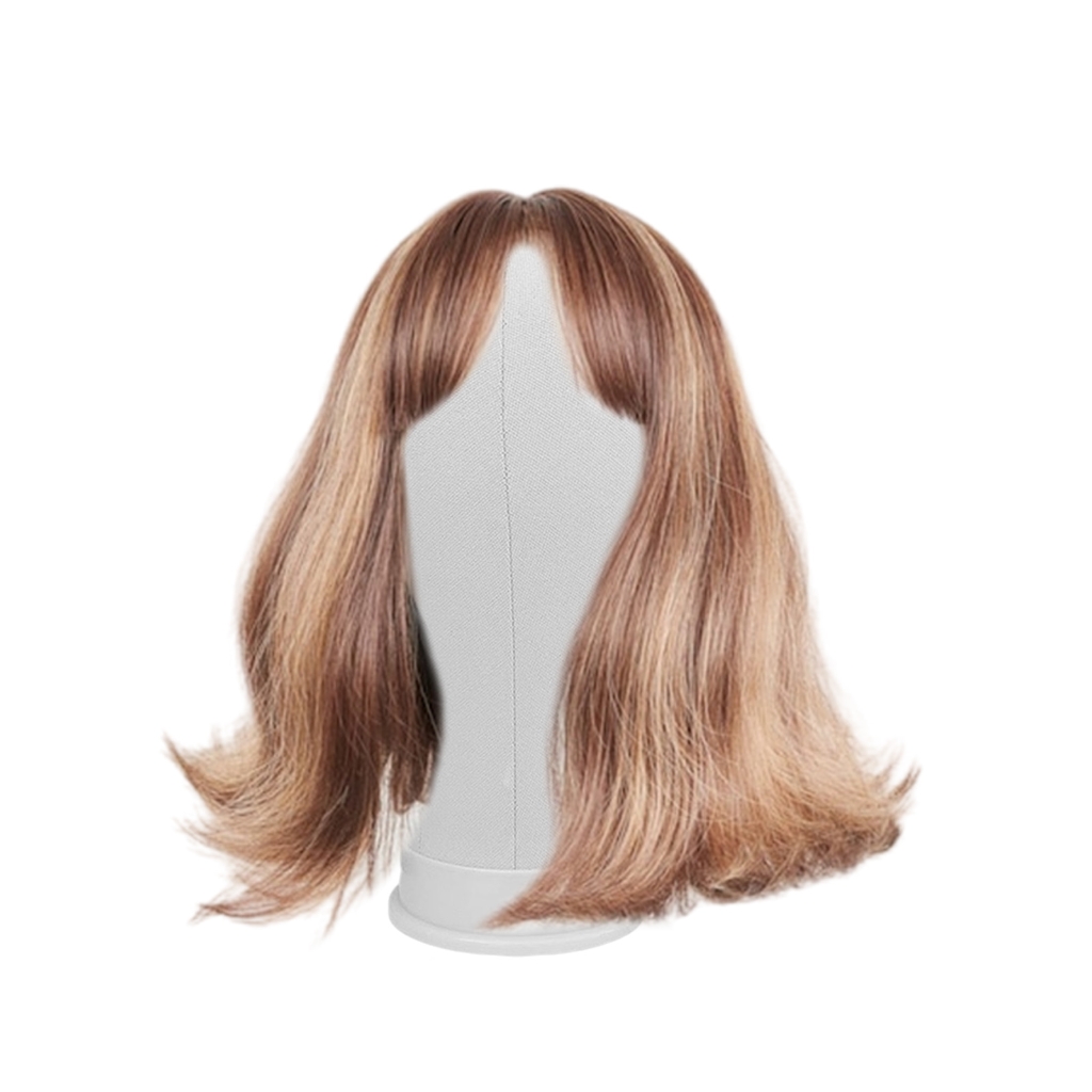 2Pcs Canvas Salon Mannequin Head For Hairdressers 21/22Inch With Mounting Hole Realistic Contouring Styling Stability