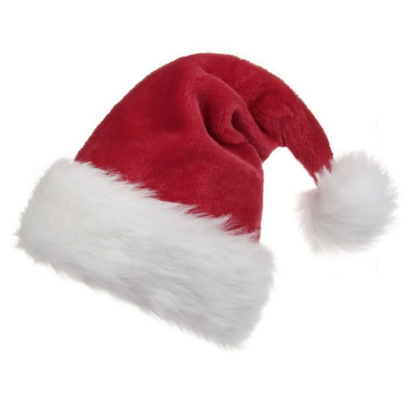 B-Land Chapeau de Père Noël Unisexe pour Adulte, Chapeau de Noël pour Adultes Femmes Hommes, Chapeau de Noël Extra Épais avec Doublure de Confort