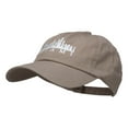 thumbnail image 2 of Miami Skyline Embroidered Washed Cap - Khaki OSFM, 2 of 5