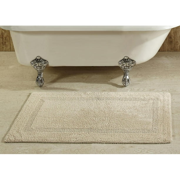 Better Trends Lux Tufted Bath Mat Rug, 100 Cotton, 24" x 40" Rectangle