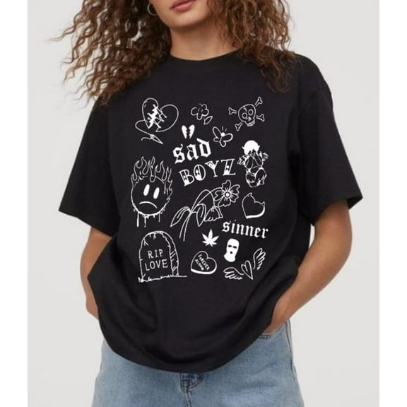 Junior H Shirt, Junior H Fans Graphic Tee, Mexican Corridos Tumbados Shirt, Sad Boyz Shirt, Corridos Tumbados Merch, Junior H Fan Gift