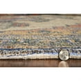 thumbnail image 3 of 3'x5' Teal Blue Machine Woven Diamond Medallion Indoor Area Rug, 3 of 3