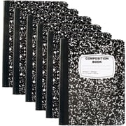 Trailmaker Bulk Composition Notebooks (50 Pack), College Ruled Marble Cover, 200 Pages (100 Sheets), 9.75 x 7.5, Bulk School Supplies for Classroom, Office & School Donations