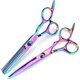 thumbnail image 4 of Tijeras de peluquería de 1 pieza, tijeras de peluquería, tijeras de peluquería, tijeras de peluquería profesionales en colores, para principiantes, estudiantes, mujeres, hombres (estilo 2), 4 of 5