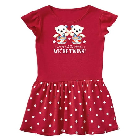 

Inktastic 4th Of July Twins Gift Toddler Girl Dress