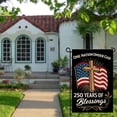 thumbnail image 4 of BSJJY American 250th Anniversary Small Garden Flag 12x18 Inches, Double-Sided USA Bicentennial Patriotic Pattern Yard Sign for Home Farmhouse Outdoor Lawn Decor (F), 4 of 6