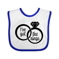 Inktastic I've Got the Rings- Ring Bearer Boys or Girls Baby Bib