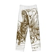 thumbnail image 6 of Uemuo Western Scenery With Old Wagon Pattern Men's Wide Leg Palazzo Lounge Pants with Pockets Light Weight Loose Comfy Casual Pajama Pants-Small, 6 of 9