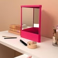 thumbnail image 4 of Non Reversing Mirror, True Image Reflection, True Reflection Standing Cosmetic Mirror, Precision True Images Real Reflection, Non-reversing Mirror for Makeups Vanity & Beauty (7.5 * 9.1in,Black), 4 of 14