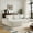 White, variant on 107" Cloud L-Shaped Modular Sectional Sofa with Left Facing Chaise, Plush Corduroy Deep Seat 3-Seater Couch, Cloud Sofa for Living Room, Apartment & Bedroom, No Assembly Required, White