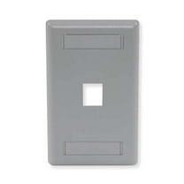 Hubbell Premise Wiring Wall Plate,1 Port IFP11GY