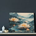 thumbnail image 3 of Picia Mountain Lotus Serenity Pattern Decorative Picture – Unique Wall Art, Modern Canvas Print for Trendy Interiors (Horizontal), 3 of 6