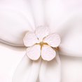 thumbnail image 2 of 6PCS Wedding Simple Plum Napkin Napkin with 6PCS Napkin Rings Sunflower Napkin Holder Rings, 2 of 7