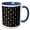 Blue/White, variant on 3drose, Black and White Arrow Pattern, 11oz Two-tone Blue Mug