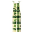 thumbnail image 5 of Hueook St. Patrick's Straight Leg Yoga Pants for Women Pants Ladies' Printed Sleeveless Casual Overalls Jumpsuit Jumpsuit Pants Green 4X, 5 of 5