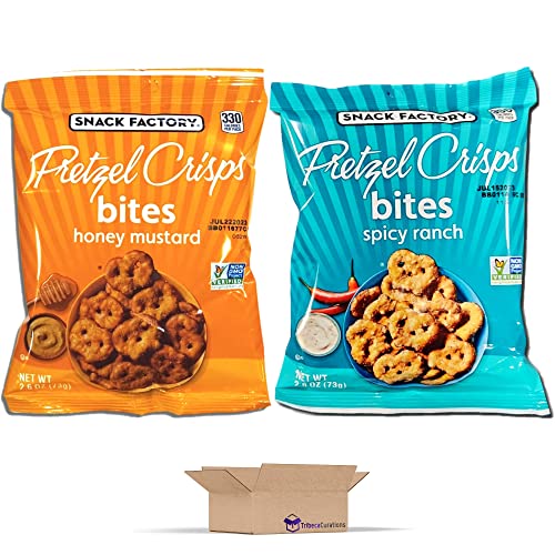 Pretzel Crisps Bites Value Pack Bundled by Tribeca Curations 2.6