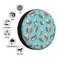 thumbnail image 3 of Bingfone Sea Otters Family In Blue Water Spare Tire Cover Weatherproof Universal Wheel Protectors for RV Camper Travel Trailer SUV Truck-17 inch, 3 of 8