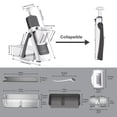 thumbnail image 5 of SupMaKin  5-in-1 Cheese Grater, Vegetable Chopper, Mandoline Slicer, Veggie Cutter, Vegetable Dicer Shredder for Food Prep, 5 of 11