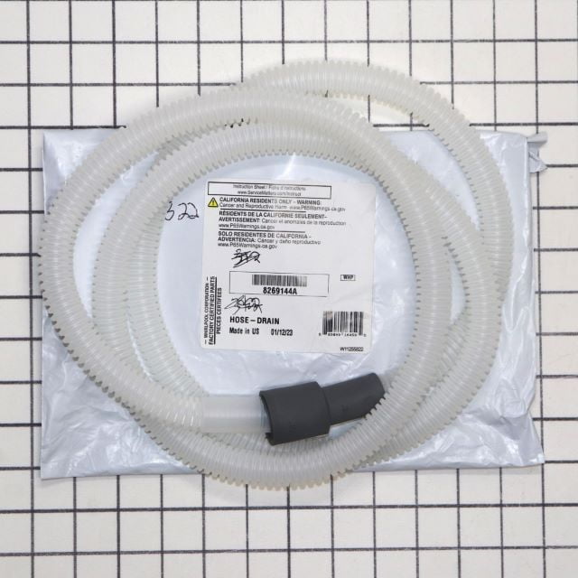 whirlpool 8269144a dishwasher drain hose extension