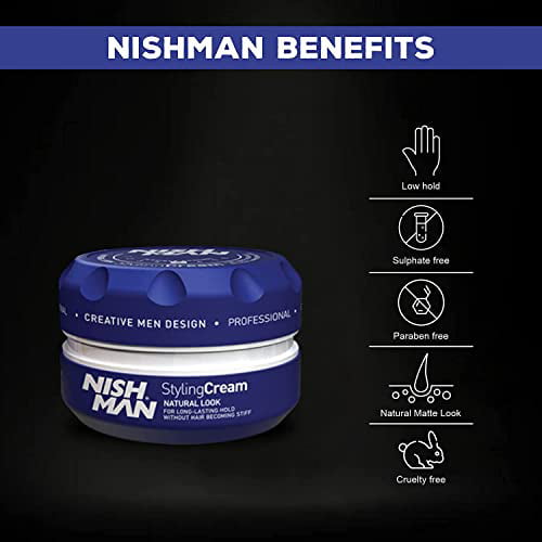Nishman Hair Styling Series  Hair Wax (150ml - S1 BlackWidow