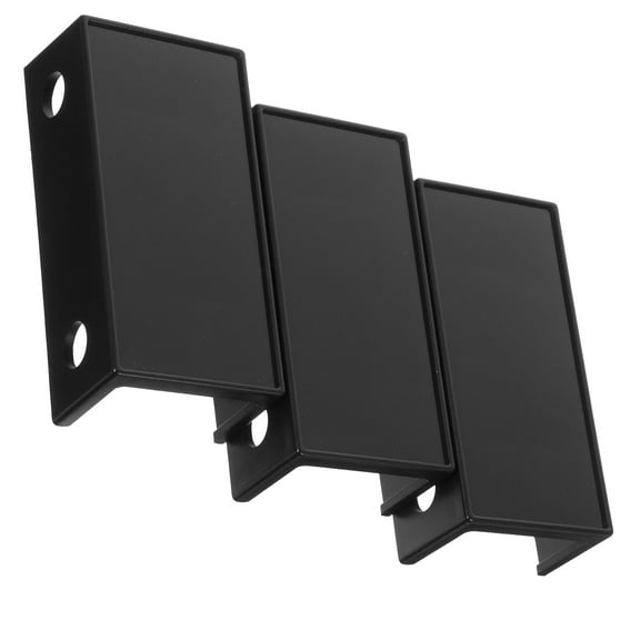 OUNONA  Lap Under Desk Laptop Stand Keyboard Router Wall Mount Bracket (Black) Tray