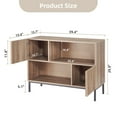 thumbnail image 2 of Garvee Entryway Table, Modern Farmhouse Buffet Storage Cabinet, Console Table Behind Couch Table with Display Shelf and Metal Legs, Accent Cabinet for Living Room Hallway, 2 of 7