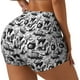 thumbnail image 1 of Fotbe Black White Halloween Shorts Sin Costuras – Shorts Deportivos de Cintura Alta para Mujer, Elásticos para Gimnasio, Yoga, Running o Ciclismo-X-Large, 1 of 8
