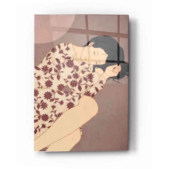 Epic Art 'Sleep' by Sai Tamiya, Acrylic Glass Wall Art, 16"x24"