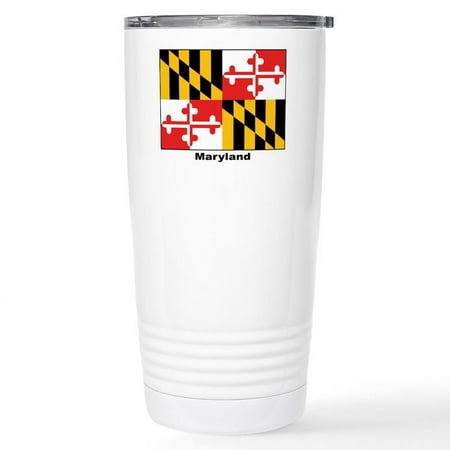 

CafePress - Maryland State Flag Stainless Steel Travel Mug - Insulated Stainless Steel Travel Tumbler 20 oz.