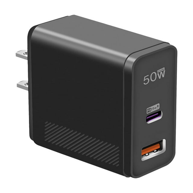 Dsscvnef "Revolutionize Your Charging Experience With the 50W Super Fast Charging USB+PD Port Charger!"