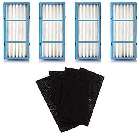 Replacement HEPA Filter and Charcoal Booster Pre Filter for Holmes AER1 Total Air Filter, HAPF30AT for Purifier HAP242-NUC 4 Filters