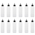 thumbnail image 1 of Botellas dispensadoras de plástico, 12 Uds., botellas exprimibles a escala, botellas de líquido, 1 of 6