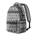thumbnail image 3 of Vintage Rustic Style School Backpack with Floral Tribal Patterns, Scratch-Resistant and Wear-Resistant Oxford Cloth, Adjustable Straps for Comfortable Fit and Large Capacity, 3 of 6