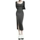 thumbnail image 1 of Txlixc Vestido de mujer de moda medio largo con tirantes sin mangas de color sólido y tirantes de hombro delgado Txlixc moda, 1 of 9