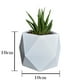 thumbnail image 3 of Set De Macetas Minimalistas Macetas y Maceteros Blanca Interior Suculenta Cactus Estilo moderno elegante y minimalista, 3 of 4