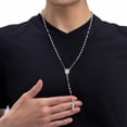 thumbnail image 2 of Rosario de Plata Ley 925 con Bola Diamantada 70 cm Imperial Jewelry, 2 of 5