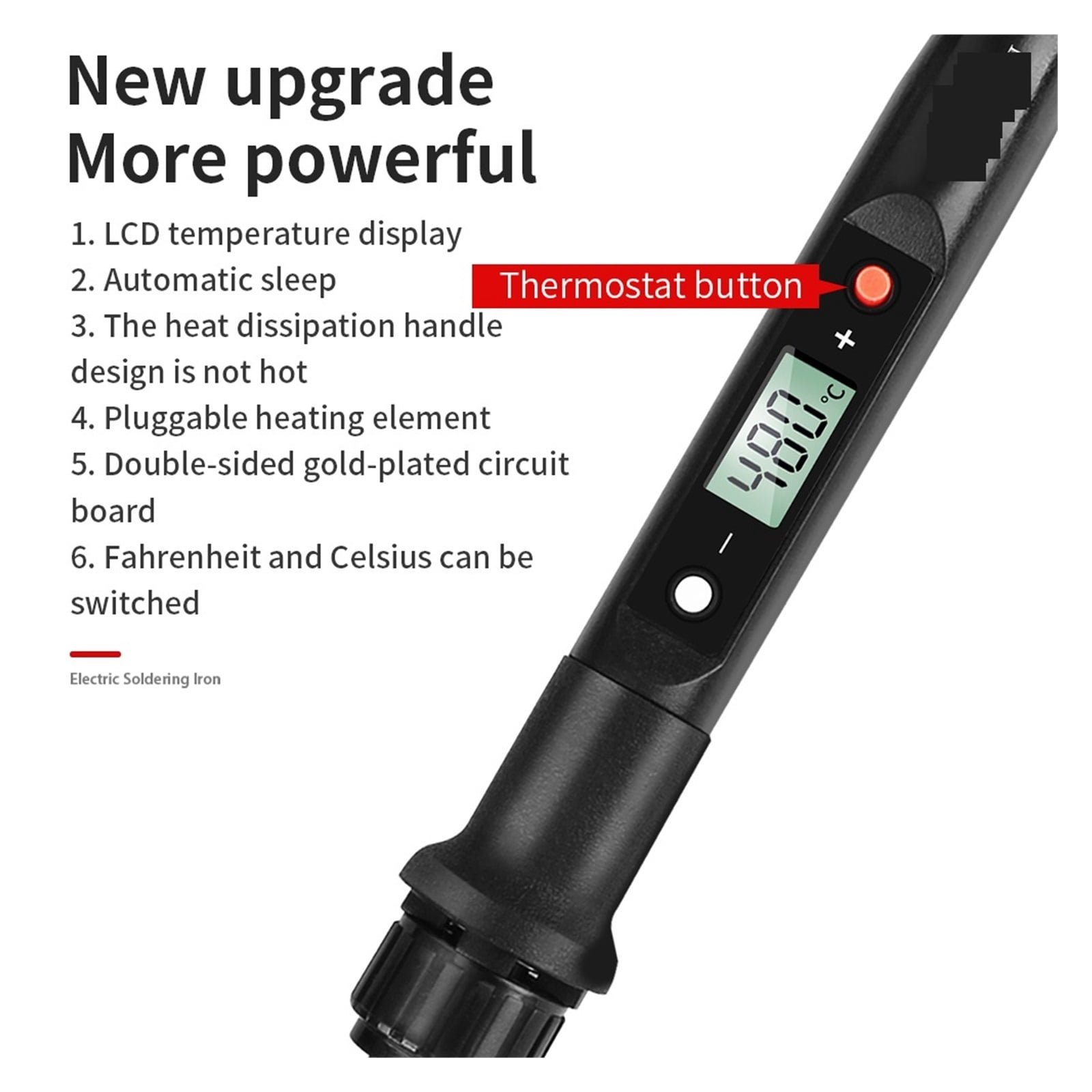 Digital Soldering Iron,80W Soldering Iron For Soldering Adjustable, Temperature Repair Rework Tool ,Portable