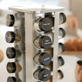 thumbnail image 3 of 20 Jar Spice Rack with Spices Included - Revolving Tower Organizer for Kitchen Spices and Seasonings, Free Spice Refills for 5 Years (Stainless Steel), 3 of 6