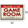 thumbnail image 2 of Video Game Room Accessories and Decor Retro Arcade Tin Signs Billiard Theater Powder Room Wall Decor Home Gaming Art Poster Gamer Decorations 8×12 Inch, 2 of 4