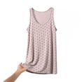 thumbnail image 2 of YHAJDS Womens Pajama Tops Modal Polka Dot Print Sleeveless Crew Neck Cami Soft Loungewear, 2 of 5