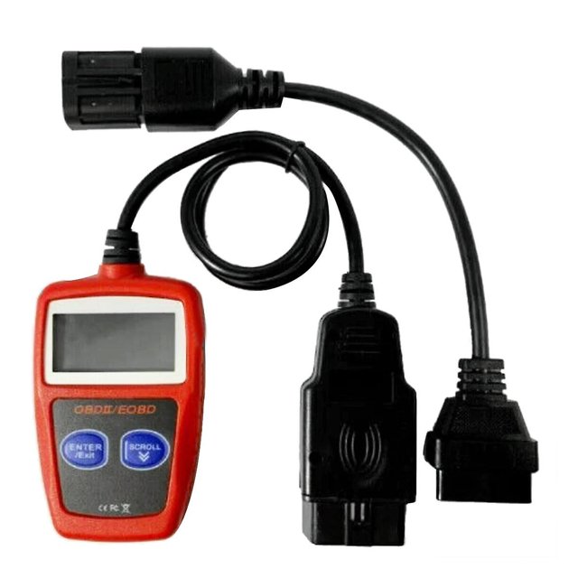 OBD ATV Motorcycle Connection Cable OBD2 to 8 Pin Diagnostic Adapter+MS309 OBD2 Scanner MultiLangua